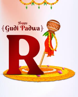Special Alphabet - Gudi Padwa illustration