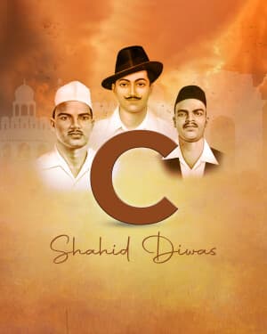 Basic Alphabet - Shahid Diwas poster