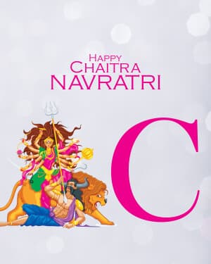 Premium Alphabet - Chaitra Navratri graphic