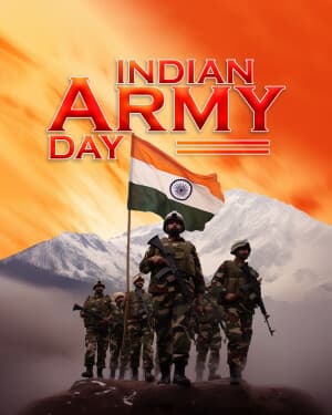 Exclusive Collection of Indian Army Day poster