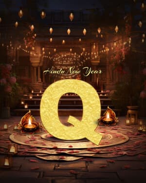 Premium Alphabet - Hindu New Year event poster