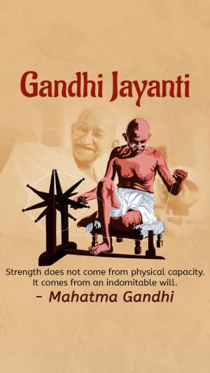 Gandhi Jayanti Insta Story Social Media post