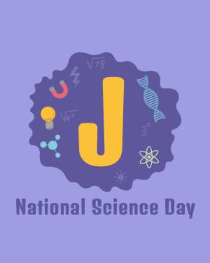 Special Alphabet - National Science Day event advertisement