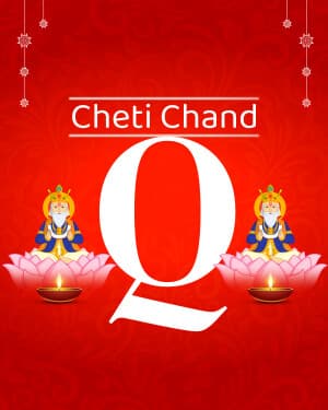 Premium Alphabet - Cheti chand event poster