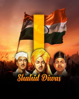 Premium Alphabet - Shahid Diwas illustration