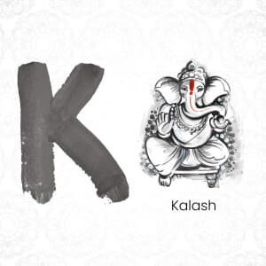Ganesha Alphabets marketing flyer