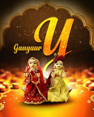 Special Alphabet - Gangaur event poster