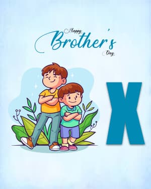 Basic Alphabet - Brother's Day graphic
