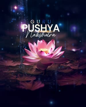Exclusive Collection - Guru pushya nakshatra graphic