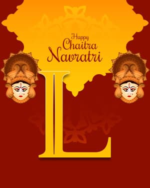 Basic Alphabet - Chaitra Navratri creative image