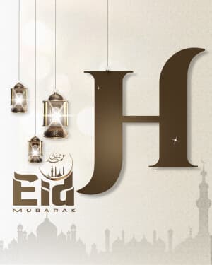 Basic Alphabet - Eid al Fitr greeting image