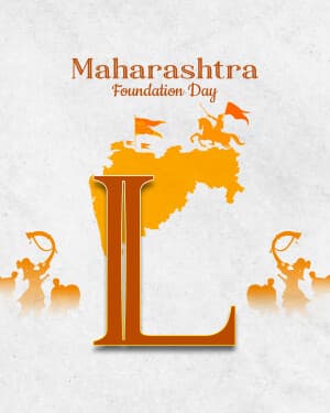 Basic Alphabet - Maharashtra Foundation Day ad post