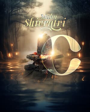 Premium Alphabet - Maha Shivaratri event poster