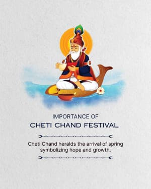 Importance of Cheti chand poster Maker
