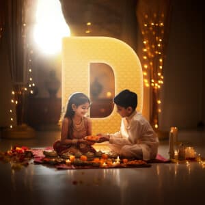 Bhai Dooj Exclusive Theme Instagram flyer