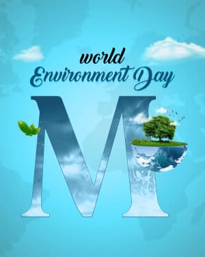 Basic Alphabet - World Environment Day whatsapp status poster