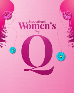 Basic Alphabet - International Women's Day creative image