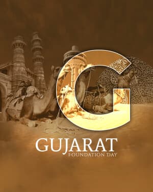 Basic Alphabet - Gujarat Foundation Day flyer