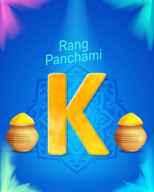 Special Alphabet - Rang Panchami marketing flyer