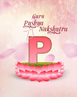 Basic Alphabet - Guru Pushya nakshatra creative image