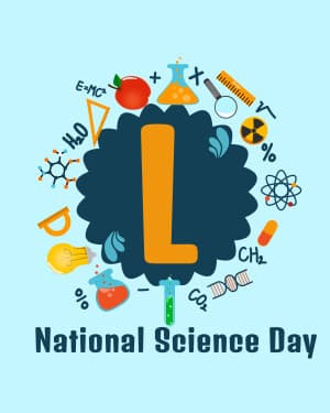 Special Alphabet - National Science Day Instagram Post