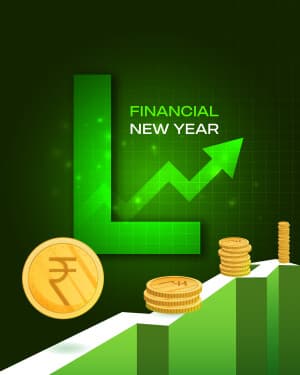 Basic alphabet - Financial New Year creative image
