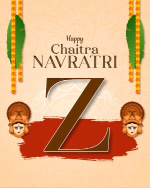 Premium Alphabet - Chaitra Navratri ad post