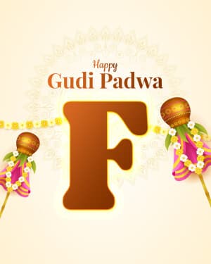 Basic alphabet - Gudi Padwa advertisement banner
