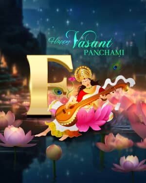 Vasant Panchami - Premium Alphabet ad post