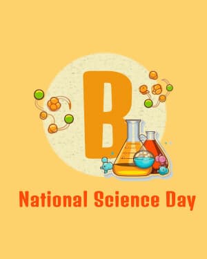 Special Alphabet - National Science Day event poster