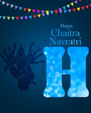 Special Alphabet - Chaitra Navratri greeting image