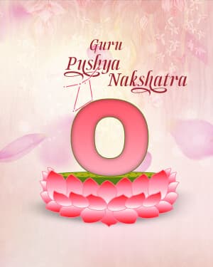 Basic Alphabet - Guru Pushya nakshatra whatsapp status poster