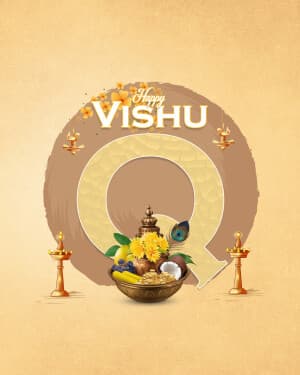 Alphabet - Vishu whatsapp status poster