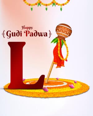 Special Alphabet - Gudi Padwa creative image