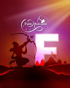 Special Alphabet - Ram Navami advertisement banner