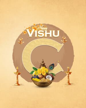 Alphabet - Vishu event poster