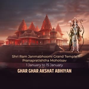 Ram Mandir Info Social Media poster