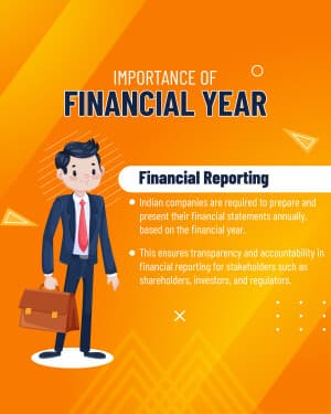 Importance of Financial Year event advertisement