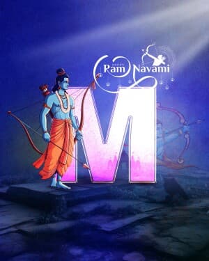 Special Alphabet - Ram Navami whatsapp status poster