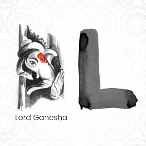 Ganesha Alphabets creative image