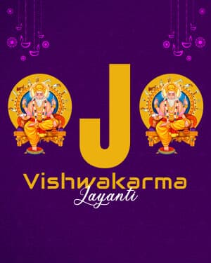 Vishwakarma Jayanti - Special Alphabet event advertisement