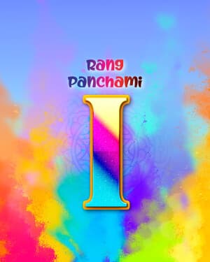 Premium Alphabet - Rang Panchami marketing poster