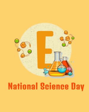 Special Alphabet - National Science Day flyer