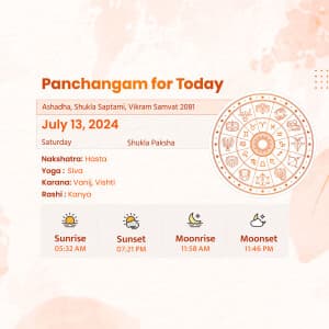 Panchangam greeting image