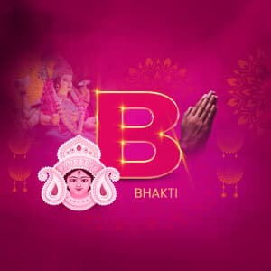 Navratri Exclusive Alphabet Instagram banner