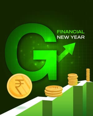 Basic alphabet - Financial New Year ad post