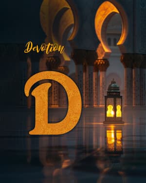 Exclusive Alphabet - Ramadan poster