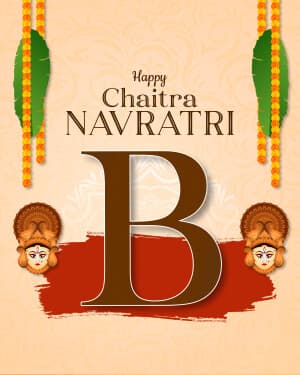 Premium Alphabet - Chaitra Navratri marketing poster