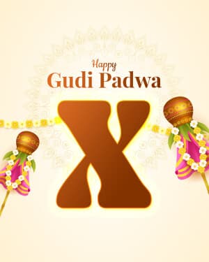 Basic alphabet - Gudi Padwa poster