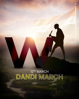 Premium Alphabet - Dandi March festival image